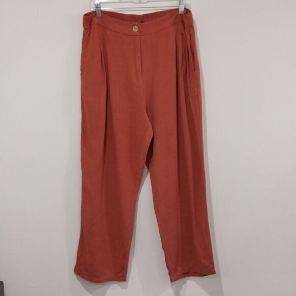 PrettyGarden Pant Blazer Vest Set Size XL Linen Blend High Waisted Wide Leg Chic - Picture 8 of 16